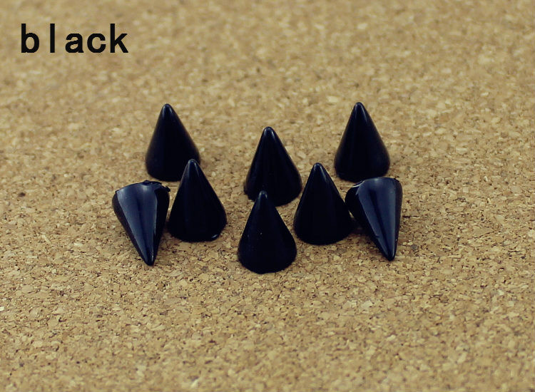 50 szett 7*10 mm-es golyókúp színes csapok és tüskék ruhákhoz Barkácsolás kézműves ruhaszegecsek bőrtáskához cipők Tachuelas Ropa