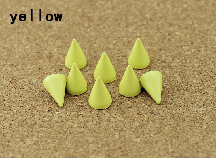 50 szett 7*10 mm-es golyókúp színes csapok és tüskék ruhákhoz Barkácsolás kézműves ruhaszegecsek bőrtáskához cipők Tachuelas Ropa