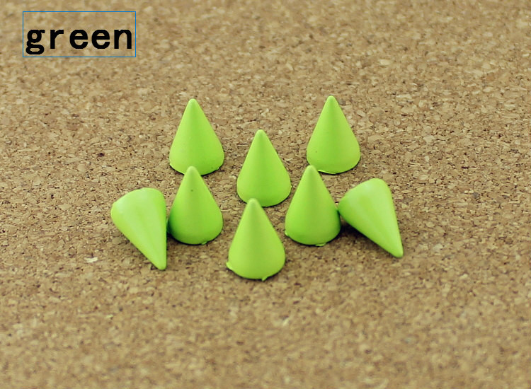 50 szett 7*10 mm-es golyókúp színes csapok és tüskék ruhákhoz Barkácsolás kézműves ruhaszegecsek bőrtáskához cipők Tachuelas Ropa