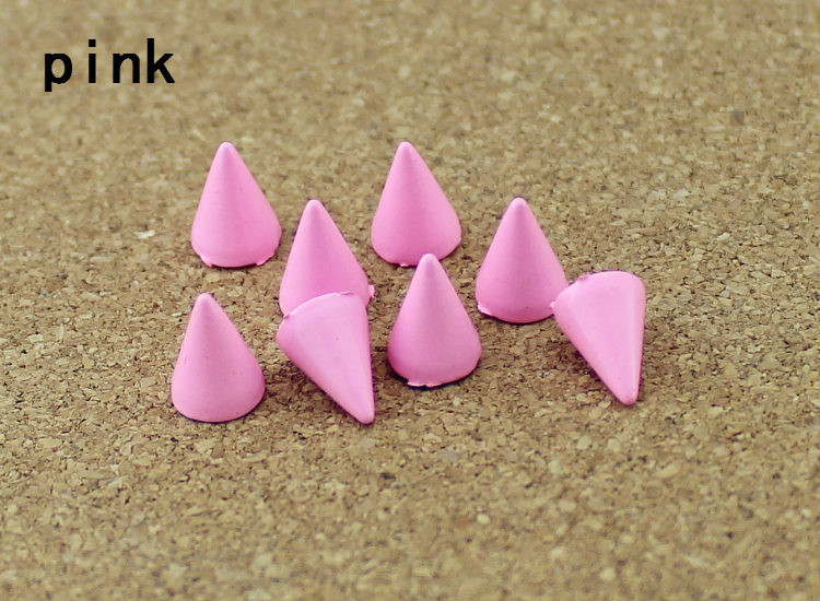 50 szett 7*10 mm-es golyókúp színes csapok és tüskék ruhákhoz Barkácsolás kézműves ruhaszegecsek bőrtáskához cipők Tachuelas Ropa