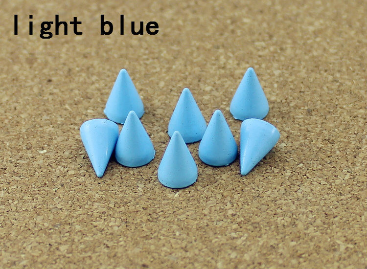 50 szett 7*10 mm-es golyókúp színes csapok és tüskék ruhákhoz Barkácsolás kézműves ruhaszegecsek bőrtáskához cipők Tachuelas Ropa