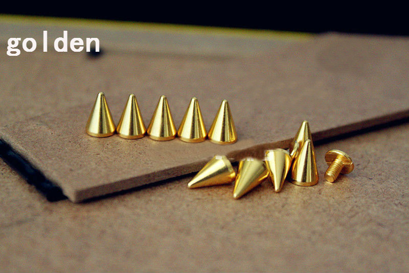 50 szett 7*10 mm-es golyókúp színes csapok és tüskék ruhákhoz Barkácsolás kézműves ruhaszegecsek bőrtáskához cipők Tachuelas Ropa