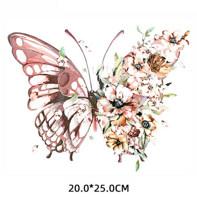 Triikida Butterfly Tüdrukule Lillekingad Soojusülekanne riietele Ilusad Multikad Tüdrukute Plaastrid Kleebised T-särgid Kleidid Aplikatsioonid