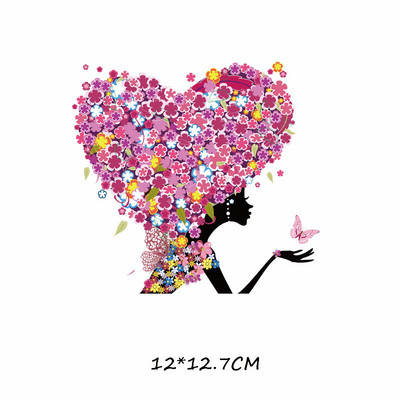 Triikida Butterfly Tüdrukule Lillekingad Soojusülekanne riietele Ilusad Multikad Tüdrukute Plaastrid Kleebised T-särgid Kleidid Aplikatsioonid