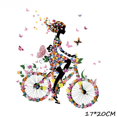 Triikida Butterfly Tüdrukule Lillekingad Soojusülekanne riietele Ilusad Multikad Tüdrukute Plaastrid Kleebised T-särgid Kleidid Aplikatsioonid