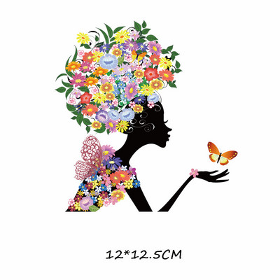 Triikida Butterfly Tüdrukule Lillekingad Soojusülekanne riietele Ilusad Multikad Tüdrukute Plaastrid Kleebised T-särgid Kleidid Aplikatsioonid