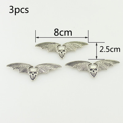 Vairāki dizaini Pankroka galvaskausa tapas Dzīvnieku tapas apģērbam Kniedes Ādas amatniecībai Naktsklubs Roku darbs Aksesuārs