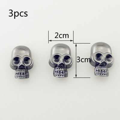 Vairāki dizaini Pankroka galvaskausa tapas Dzīvnieku tapas apģērbam Kniedes Ādas amatniecībai Naktsklubs Roku darbs Aksesuārs