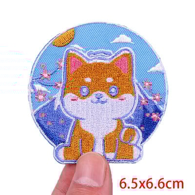 Patch amuzant de pisică, broderie de animale, plasture de călcat, bricolaj, pisica din desene animate, petice brodate pe haine, aplicație, cusut autocolant