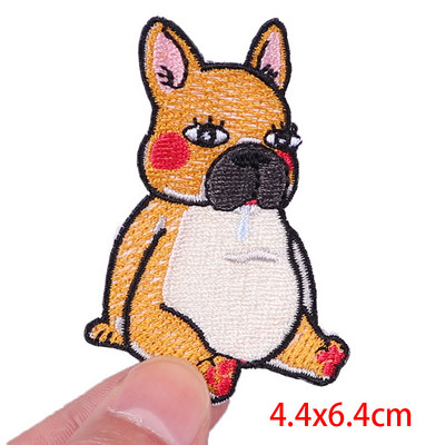 Patch amuzant de pisică, broderie de animale, plasture de călcat, bricolaj, pisica din desene animate, petice brodate pe haine, aplicație, cusut autocolant