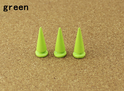 10 komplekti 10*24 mm ložu konuss, krāsaini tapas un kniedes drēbēm, ar rokām darināts foršs panku apģērbs, kniedes Ādas amatniecības soma kurpes