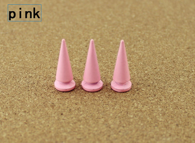 10 komplekti 10*24 mm ložu konuss, krāsaini tapas un kniedes drēbēm, ar rokām darināts foršs panku apģērbs, kniedes Ādas amatniecības soma kurpes