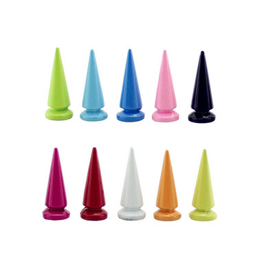 10 komplekti 10*24 mm ložu konuss, krāsaini tapas un kniedes drēbēm, ar rokām darināts foršs panku apģērbs, kniedes Ādas amatniecības soma kurpes