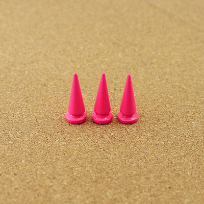 10 komplekti 10*24 mm ložu konuss, krāsaini tapas un kniedes drēbēm, ar rokām darināts foršs panku apģērbs, kniedes Ādas amatniecības soma kurpes