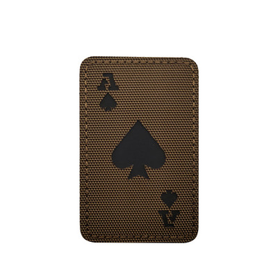 Death Card Poker Ace of Spades Patches Embroidery Tactical Patch For Clothing Bag Punk Military patches Badge