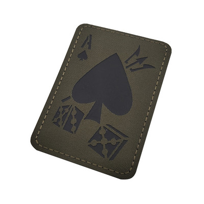 Death Card Poker Ace of Spades Patches Embroidery Tactical Patch For Clothing Bag Punk Military patches Badge