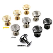 10 τμχ Floral Sun Pattern Στρογγυλή κεφαλή με βιδωτή πλάτη Chicago Βιδωτή πλάτη δέσιμο καρφιτσωμένο καρφί για δερμάτινη τσάντα ώμου λουράκι ζώνης σακίδιο