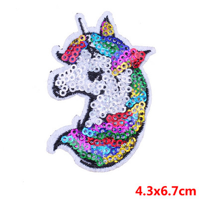 Unicorn Patch πούλιες Μπαλώματα σε ρούχα Ράψτε σε μπαλώματα για αυτοκόλλητα ρούχων Cartoon Unicorn Patches Fusible Patch for Clothes