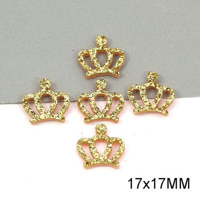 50Gb. Mirdzoši mazi kroņu ielāpi Filca paliktņi Aplikācijas ielāpi uz drēbēm Matu saspraudes bantes meitenēm Scrapbooking aksesuāri17x17MM