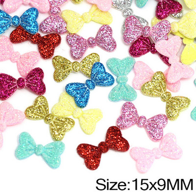 50Gb. Mirdzoši mazi kroņu ielāpi Filca paliktņi Aplikācijas ielāpi uz drēbēm Matu saspraudes bantes meitenēm Scrapbooking aksesuāri17x17MM