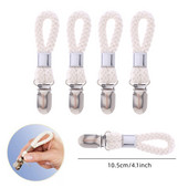 4/12GAB Austi kokvilnas virves cilpas dvieļu saspraudes piekaramie dvieļi Vannas istabas dvieļu saspraudes pakaramie mājas dekoratīvie vannas istabas piederumi