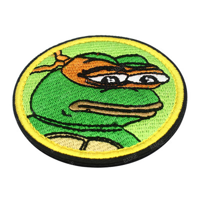 Ugandas Knuckles plāksteris Follow Me I Know De Wae Hook & Loop Applique Black Meme emblēma