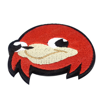 Ugandas Knuckles plāksteris Follow Me I Know De Wae Hook & Loop Applique Black Meme emblēma