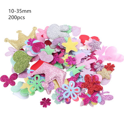 JOJO BOWS 100gb Mirdzoši ielāpi Spīdīgi cieti kronis Heart Star Rabbit aksesuārs apģērbu šūšanai Materiāli apģērbu dekorēšanai