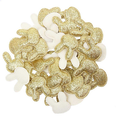 JOJO BOWS 100gb Mirdzoši ielāpi Spīdīgi cieti kronis Heart Star Rabbit aksesuārs apģērbu šūšanai Materiāli apģērbu dekorēšanai