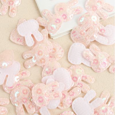 JOJO BOWS 100gb Mirdzoši ielāpi Spīdīgi cieti kronis Heart Star Rabbit aksesuārs apģērbu šūšanai Materiāli apģērbu dekorēšanai