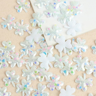 JOJO BOWS 100gb Mirdzoši ielāpi Spīdīgi cieti kronis Heart Star Rabbit aksesuārs apģērbu šūšanai Materiāli apģērbu dekorēšanai