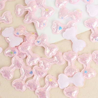 JOJO BOWS 100gb Mirdzoši ielāpi Spīdīgi cieti kronis Heart Star Rabbit aksesuārs apģērbu šūšanai Materiāli apģērbu dekorēšanai