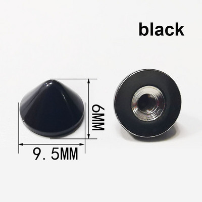 10 τμχ/παρτίδα Μεταλλική σφαίρα κώνου Spike Punk Screwback Studs Τσάντα Ρούχα Δερμάτινα χειροτεχνία παπούτσια τηλέφωνο Θήκη DIY Διακοσμητικά αξεσουάρ