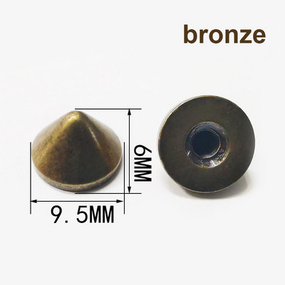 10 τμχ/παρτίδα Μεταλλική σφαίρα κώνου Spike Punk Screwback Studs Τσάντα Ρούχα Δερμάτινα χειροτεχνία παπούτσια τηλέφωνο Θήκη DIY Διακοσμητικά αξεσουάρ