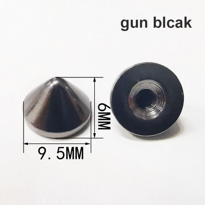 10 τμχ/παρτίδα Μεταλλική σφαίρα κώνου Spike Punk Screwback Studs Τσάντα Ρούχα Δερμάτινα χειροτεχνία παπούτσια τηλέφωνο Θήκη DIY Διακοσμητικά αξεσουάρ