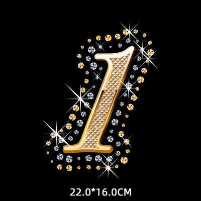 Kuldteemanttähestikud Täheplaastrid Triikraud rõivaste kleebistel Termoadhesiivsed kleebised riietel Sulanduv tekstiilplaaster