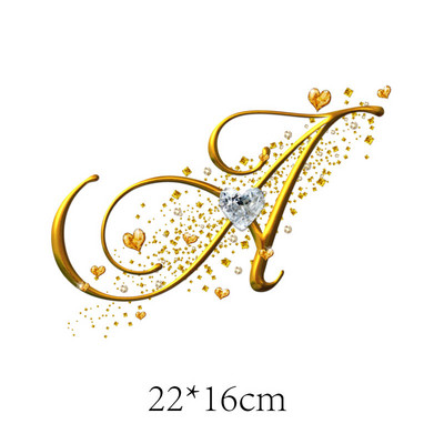 Kuldteemanttähestikud Täheplaastrid Triikraud rõivaste kleebistel Termoadhesiivsed kleebised riietel Sulanduv tekstiilplaaster