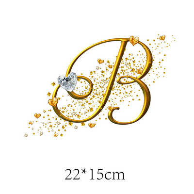 Kuldteemanttähestikud Täheplaastrid Triikraud rõivaste kleebistel Termoadhesiivsed kleebised riietel Sulanduv tekstiilplaaster