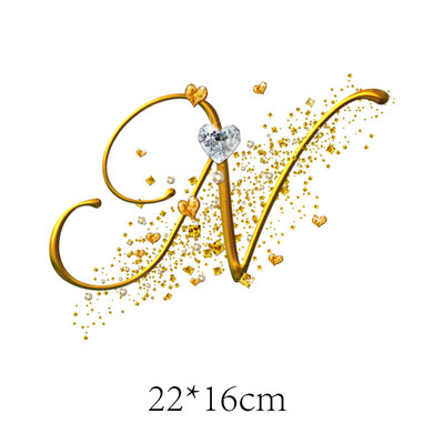 Kuldteemanttähestikud Täheplaastrid Triikraud rõivaste kleebistel Termoadhesiivsed kleebised riietel Sulanduv tekstiilplaaster