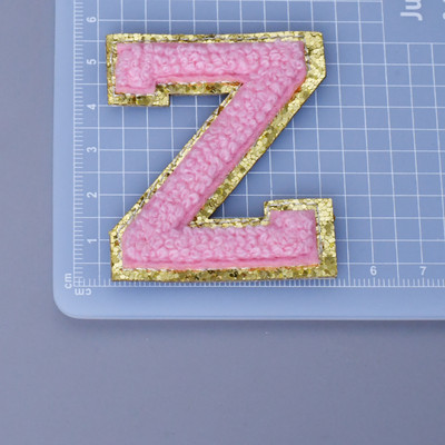 Αυτοκόλλητα επιστολόχαρτα 5,5 cm Κέντημα σενίλ πετσέτας για θήκη PVC DIY Προσαρμοσμένη φράση Craft Stick-on μπαλώματα