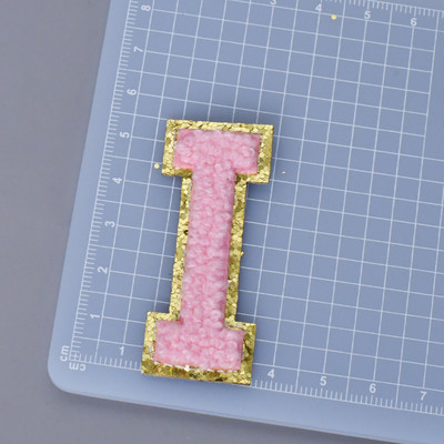 Αυτοκόλλητα επιστολόχαρτα 5,5 cm Κέντημα σενίλ πετσέτας για θήκη PVC DIY Προσαρμοσμένη φράση Craft Stick-on μπαλώματα