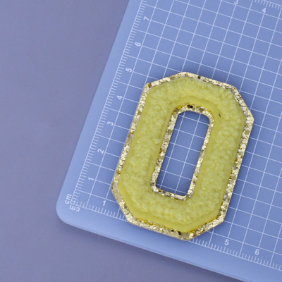 Αυτοκόλλητα επιστολόχαρτα 5,5 cm Κέντημα σενίλ πετσέτας για θήκη PVC DIY Προσαρμοσμένη φράση Craft Stick-on μπαλώματα