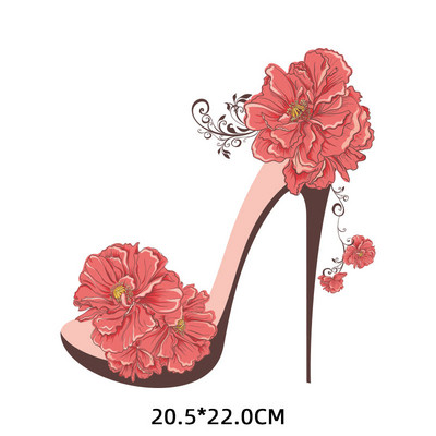 Modes augstpapēžu kurpes Skaistumkopšanas svītras Karstumjūtīgi ielāpi Sievietes T-krekla aplikācija uz apģērba Gludināšana uz pārsegumiem apģērbam Custom