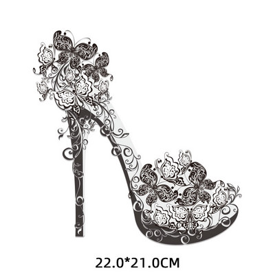 Modes augstpapēžu kurpes Skaistumkopšanas svītras Karstumjūtīgi ielāpi Sievietes T-krekla aplikācija uz apģērba Gludināšana uz pārsegumiem apģērbam Custom