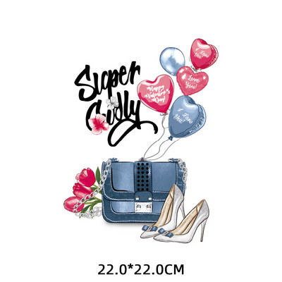 Modes augstpapēžu kurpes Skaistumkopšanas svītras Karstumjūtīgi ielāpi Sievietes T-krekla aplikācija uz apģērba Gludināšana uz pārsegumiem apģērbam Custom