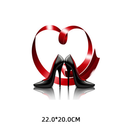 Modes augstpapēžu kurpes Skaistumkopšanas svītras Karstumjūtīgi ielāpi Sievietes T-krekla aplikācija uz apģērba Gludināšana uz pārsegumiem apģērbam Custom