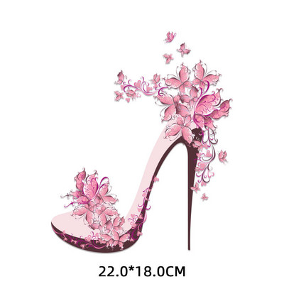 Modes augstpapēžu kurpes Skaistumkopšanas svītras Karstumjūtīgi ielāpi Sievietes T-krekla aplikācija uz apģērba Gludināšana uz pārsegumiem apģērbam Custom