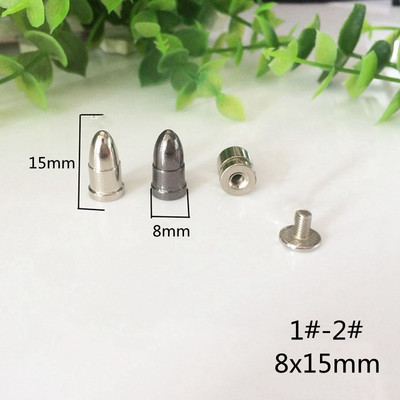 14-34 χιλιοστά ορειχάλκινη σφαίρα, εξαγωνικά καρφιά καρφίτσας με βιδωτή πλάτη για παπούτσια καπέλο τσάντας Δερμάτινα αξεσουάρ στολισμού ενδυμάτων χειροτεχνίας