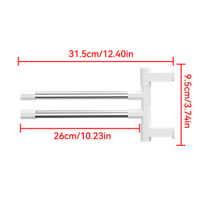 Vannas istabas dvieļu plaukts, grozāms dvieļu turētājs, alumīnija 2/3/4/5 bāru dvieļu pakaramais virtuves plaukts, papīrs, piekarināms pie sienas