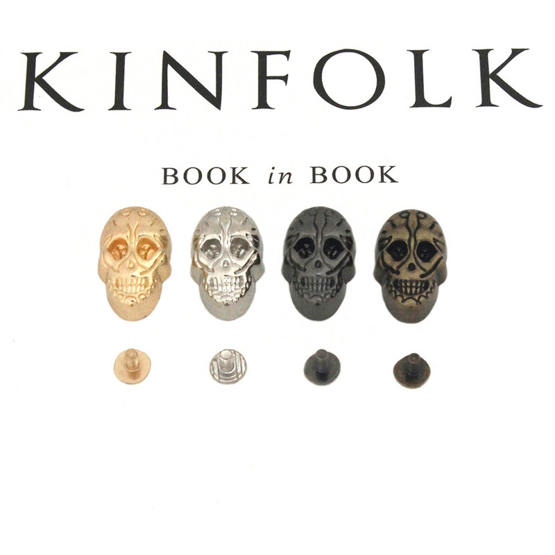 5gab Metāla Gothic Skull Ghost kniedes Screwback Conchos Punk Studs Ādas amatniecības soma jostas apģērba cepures apavi DIY dekoru aksesuāri